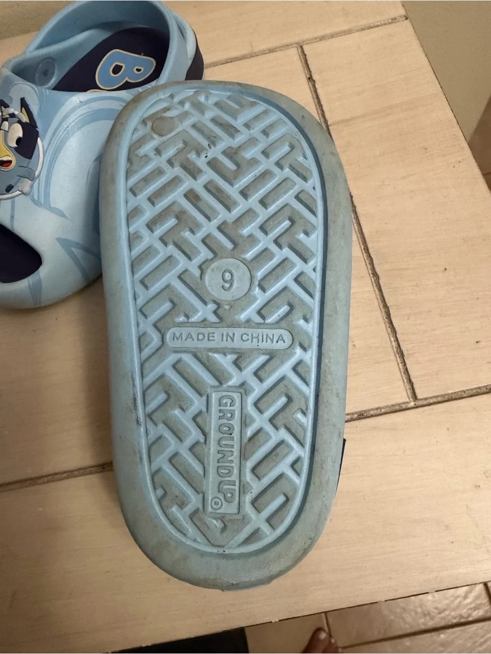 Bluey and Bingo Kids Slip-On Clog Sandals with open toe